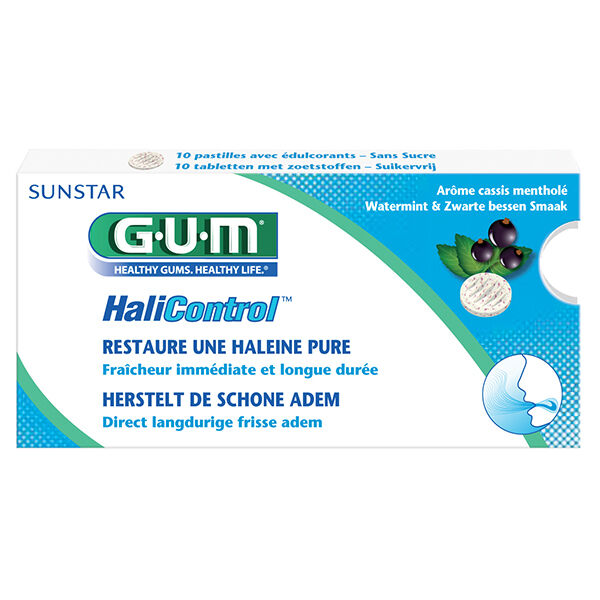 Gum Accessoires HaliControl 10 pastilles sans sucre