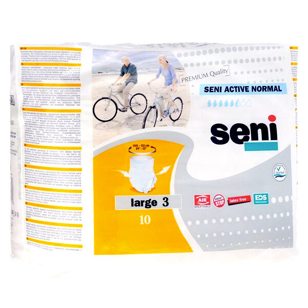 Seni Active large sous vetement absorbant flux normal 10 unités