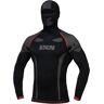 IXS 365 T-shirt thermique met kap, pour la moto, Noir Gris