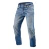 REV'IT! Salt TF, Jeans moto hommes, Bleu usé longueur 34