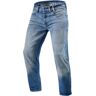 REV'IT! Salt TF, Jeans moto hommes, Bleu usé longueur 32