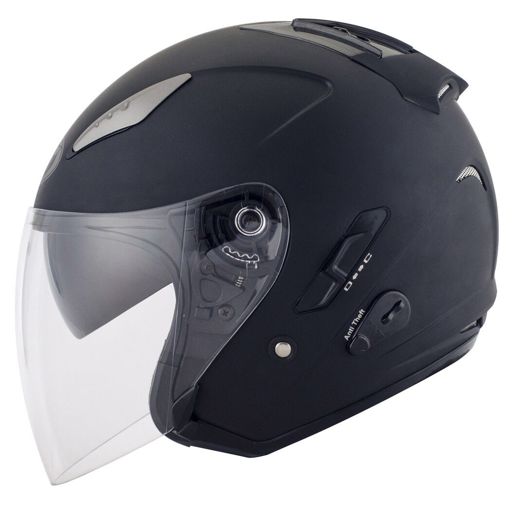 KYT Hellcat Plain Jet Helmet Casque jet Noir S