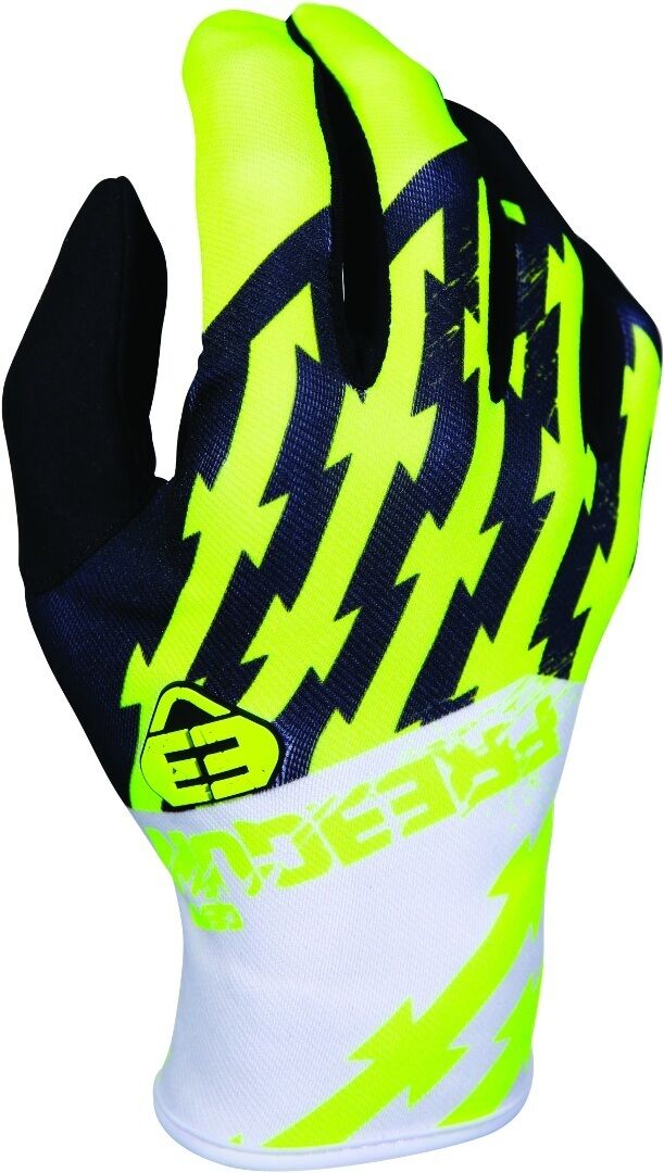 Freegun Devo Outlaw Gants de Motocross enfants Noir Blanc Jaune XL