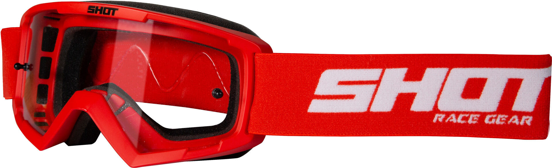 Shot Rocket Lunettes de motocross pour enfants Rouge unique taille