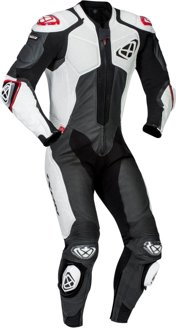 Ixon Vendetta Evo Costume en cuir de moto one piece Noir Blanc L