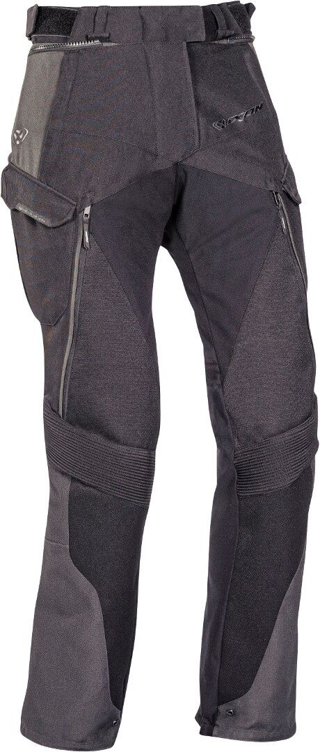 Ixon Balder Pantalon textile de moto de dames Noir Gris Rouge 3XL