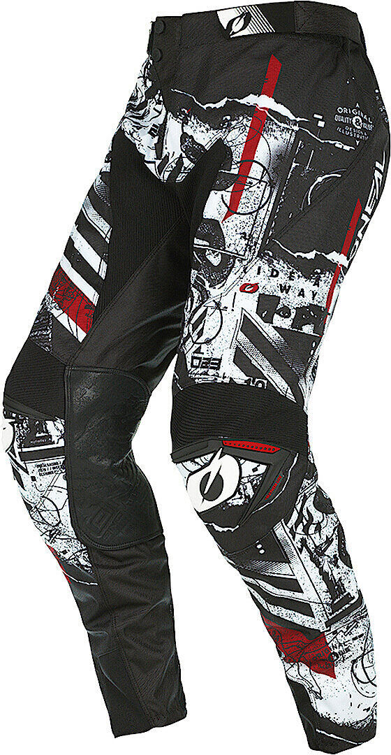 Oneal Mayhem Scarz V.22 Pantalon de motocross Noir Blanc Rouge 30