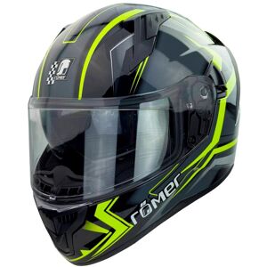 RÖMER HELME Motorradhelm »Integralhelm Eifel«, mit integriertem Sonnenvisier schwarz/neongelb  M   Kopfumfang: 57 cm - 58 cm