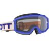 Scott Split OTG blau/weiße Motocross Brille Einheitsgröße transparent