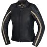 IXS Stripe Damen Motorrad Lederjacke 42 Schwarz