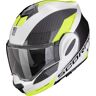 Scorpion Exo-Tech Evo Team Klapphelm Helm M Schwarz Weiss Gelb