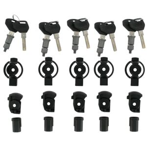 GIVI Safety lock, Locks for motorcycle cases, 5 pieces SL105 with same keys