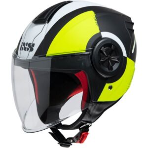 IXS 851 2.0, Jet helmet, Matt black Fluorescent Yellow