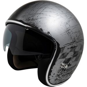 IXS 77 2.5, Jet helmet, Matt silver Black