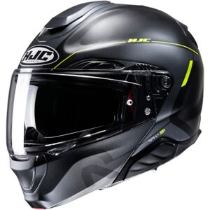 HJC RPHA-91 Combust, Flip-up helmet, Matt Black Yellow