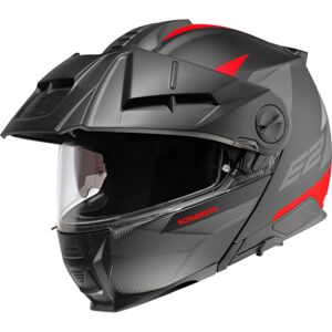 SCHUBERTH E2 Defender, Flip-up helmet, Matt black Red