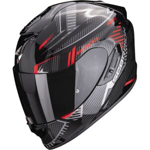 SCORPION EXO-1400 Evo Air Shell, Full-face helmet, Black-Red