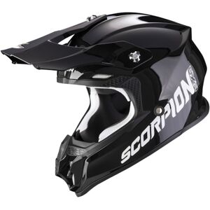 SCORPION VX-16 Evo Air Solid, Motocross helmet, Black-White