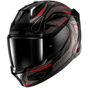 SHARK Skwal i3 Linik, Full-face helmet, Black-Anthracite-Red KAR