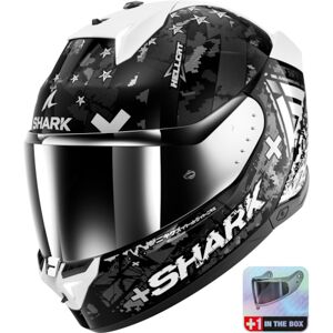 SHARK Skwal i3 Hellcat, Full-face helmet, Black-Chrome-Silver KUS