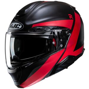 HJC RPHA-91 Abbes, Flip-up helmet, Matt black Red