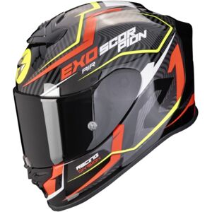 SCORPION EXO-R1 Evo Air Coup, Full-face helmet, Black-Red-Fluo yellow