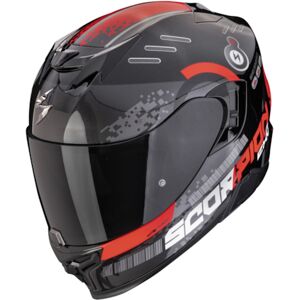 SCORPION EXO-520 Evo Air Titan, Full-face helmet, Metal black-Red