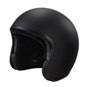 Westt Vintage Jethelm Retro Motorradhelm Herren Damen Rolle Helm, Moped Helm, - Akzeptabel Matt Schwarz XL (61-62 cm)