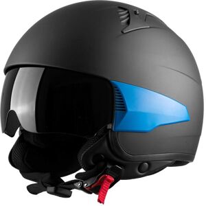 Westt Halbhelm Chopper Helm Jethelm Retro, Motorradhelm Herren Damen, Rollerhelm - Sehr Gut Schwarz S