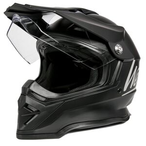 Westt Motocrosshelm Fullface Motorradhelm Herren Damen Mit Visier Motocross - Geoffnete Verpackung Schwarz (1 Visier) XL (59-60 cm)