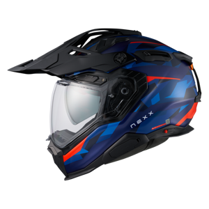 Adventurehelm Nexx X.WED3 Trailmania Blau-Rot Matt XS