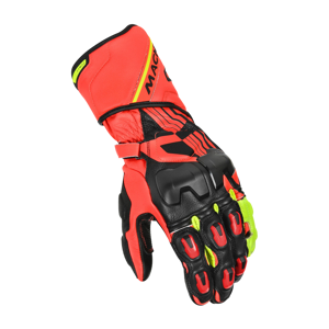 Motorradhandschuhe Macna Power Track Rot-Schwarz XL