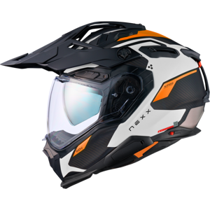 Adventure Helm Nexx X.WED3 Keyo Weiß-Orange Matt 2XL