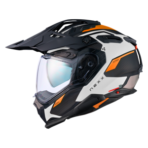 Adventure Helm Nexx X.WED3 Keyo Weiß-Orange Matt