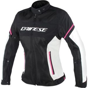 Dainese Air Frame D1 Tex Damen Motorrad Textiljacke - Schwarz Grau Pink - 48 - female