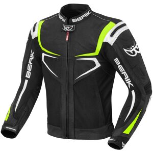 Berik Radic Motorrad Leder- / Textiljacke - Schwarz Gelb - 50 - unisex