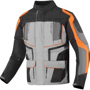 Berik Safari wasserdichte 3in1 Motorrad Textiljacke - Schwarz Grau Orange - 50 - unisex