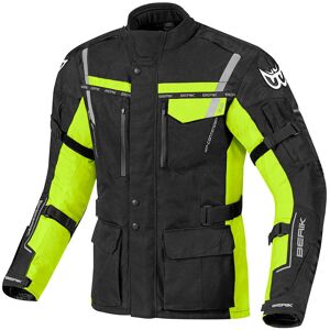 Berik Torino wasserdichte Motorrad Textiljacke - Schwarz Gelb - 50 - unisex