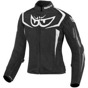 Berik Bad Eye wasserdichte Damen Motorrad Textiljacke - Schwarz Weiss - 40 - female