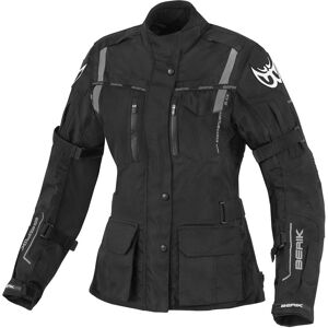 Berik Torino wasserdichte Damen Motorrad Textiljacke - Schwarz - 40 - female