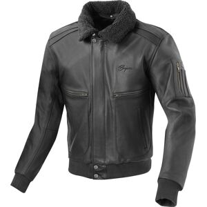 Bogotto Aviator Motorrad Lederjacke - Schwarz - 60 - unisex