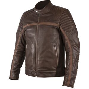 Rukka Yorkton Motorrad Lederjacke - Braun - 60 - unisex