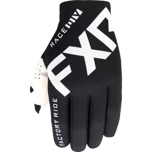 FXR Slip-On Lite MX Gear Motocross Handschuhe - Schwarz Weiss - 2XL - unisex