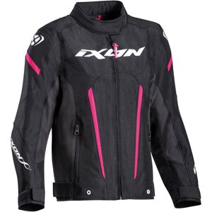 Ixon Striker Kinder Motorrad Textiljacke - Schwarz Pink - 6 Jahre - unisex