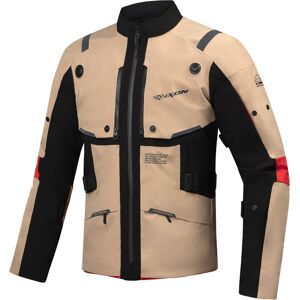 Ixon M-Skeid Motorrad Textiljacke - Schwarz Beige - 2XL - unisex