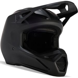 FOX V1 Matte Black 2023 Jugend Motocross Helm - Schwarz - S - unisex