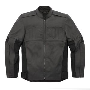 Icon Motorhead 3, Lederjacke Schwarz M male