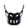 Helmschirm FLY Racing Formula Carbon Axon Schwarz-Grau-Orange Kinder M-L