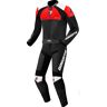 Bogotto Losail 2-Teiler Motorrad Lederkombi - Schwarz Weiss Rot - 48 - unisex