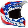 Klim F3 Patriot 2.0 Motocross Helm - Weiss Rot Blau - S - unisex